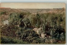 86000 Poitiers - la Vallee du Clain la Chatedrale et Sainte Radegonde vues des Dunes