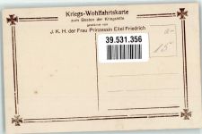 Prinzessin Sophie Charlotte Wohlfahrtskarte Adel Prinz Eitel Friedrich