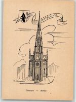 Novi Sad Ujvidek / Neusatz KEINE AK Kirche Werbung Wahl 1954