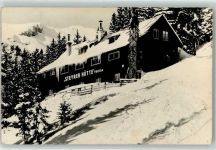 Steyrer Hütte Gebrauchsspuren Hüttenstempel Winter