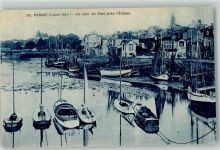 44210 Pornic Gebrauchsspuren un Coin du Port pres l`Ecluse Boote