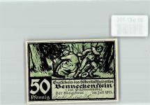 38877 O3702 Benneckenstein 1921 Notgeldschein 50 Pfennig