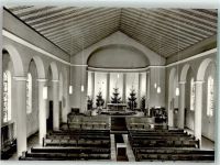66111 W6600 Jägersfreude Foto AK Inneres der Kath. Pfarrkirche St. Hubertus