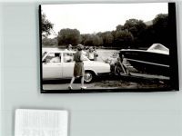 74862 W6951 Binau Privatfoto KEINE AK Ort handschriftlich Auto Boot