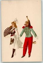 Paar Fächer Uniform