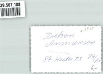 86911 W8918 Dießen a. Ammersee FOTO KEINE AK Ort handschriftlich