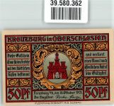 Kreuzburg O.S. Kluczbork Notgeldschein 50 Pfennig
