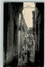 Sevilla Foto AK Gasse Calle de la Pimienta