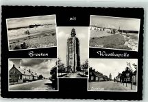 4361 Westkapelle 1961 Foto AK Vuurtoren Aussichtsturm Strand Schwimmbad Casembrootstraat Zuidstraat