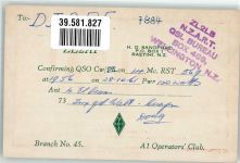 Wellington 1961 KEINE AK Amateurfunk QSL-Karte