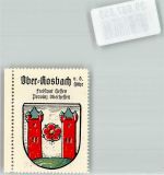 61191 W6365 Ober-Rosbach , Kr Friedberg, Hess Vignette Wappen