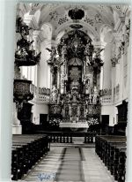 89312 W8870 Günzburg Foto AK Hochaltar der Frauenkirche