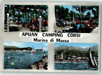 54037 Marina di Massa Foto AK Schwimmbad Camping Apuan corsi