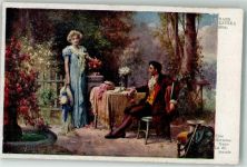 Frau Paar Eine Herzensfrage Galerie Wiener Künstler Nr.880 Zatzka, H. Künstlerkarte