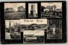 57230 Bitche 1909 Gebrauchsspuren Denkmal Preussenstein Kaserne Bayern-Denkmal
