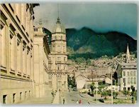 Bogota Foto AK Capitol St. Bartholomew´s School Schule Kirche Berge