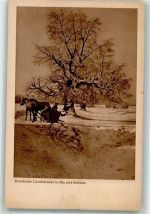 Russische Landstraße Schlitten Motiv Russland / Baltische Staaten Winter