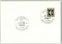 29410 O3560 Salzwedel , Hansestadt Sonderstempel Sonderstempel 5. 5. 1968 Marx Gedenkstätte