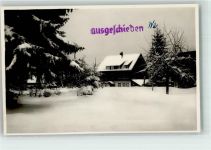72250 W7290 Zwieselberg , Württ Gebrauchsspuren Gasthaus Pension Auerhahn Winter