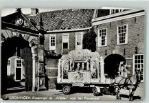 Groningen Orgel der Araber vor dem Prinsenhof Drehorgel Foto AK