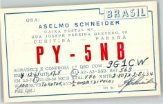 Curitiba 1961 KEINE AK Amaterufunk QSL Karte