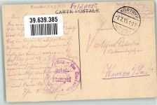 Courtrai Kortrijk 1915 - Bahnhof Feldpost WK I