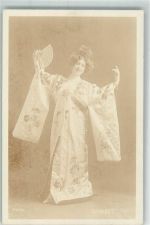 Saharet Kimono Fächer Tanz Geisha