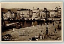 34100 Trieste / Triest / Trst Foto AK Hafen Molo San Carlo