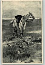 sign. Syrutschöck Walter Der Reiter und sein Pferd gefallener Soldat Künstlerkarte