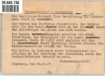 89312 W8870 Günzburg Werbe AK Der Blumenbinder Abonnement