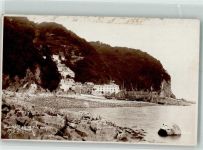 Clovelly 1929 Foto AK Schwimmbad Strand