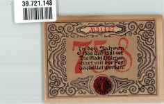 48249 W4408 Dülmen 1921 Notgeldschein 75 Pfennig