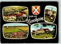 73441 W7085 Neresheim 1967 Foto AK Fliegeraufnahme Abteikirche