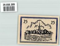 33129 W4795 Delbrück 1921 Notgeldschein 25 Pfennig Gutschein