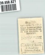 97633 W8741 Trappstadt Vignette Wappenmarke Kaffee Hag