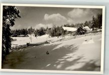 36163 W6416 Poppenhausen Wasserkuppe Foto AK Schule Schwarzerden Winter