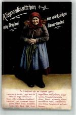 58579 W5885 Schalksmühle 1917 Gebrauchsspuren Tracht Kiepenlisettchen Ort lt. Verlag