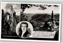 72805 W7414 Honau , Württ - Hauffdenkmal Schloss Lichtenstein