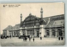 Malines Mecheln / Mechelen Foto AK Bahnhof Auto Oldtimer