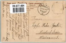 Spruch Maiglöckchen 1913 Prägedruck