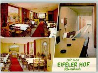 52396 W5169 Heimbach , Eifel - Gasthaus Eifeler Hof Kegelbahn