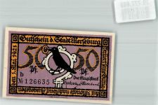 06217 O4200 Merseburg 1921 Notgeldschein 50 Pfennig