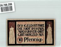 96337 W8642 Lauenstein , Oberfr 1921 Notgeldschein 10 Pfennig