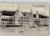 10100 Torino Turin Gebrauchsspuren Ausstellung 1911 Padiglione della Francia