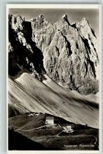 Falkenhütte Foto AK Hüttenstempel