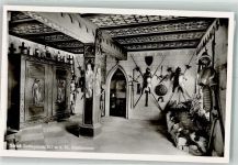 72805 W7414 Honau , Württ Foto AK Schloss Lichtenstein Rüstkammer