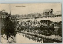 61500 Essay 1915 Foto AK Brücke Soldaten Feldpost WK I 33.Res.Div.