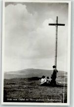 79868 W7828 Herzogenhorn , Schwarzwald Foto AK Gipfelkreuz