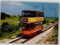 Glasgow Foto AK Straßenbahn Museum Crich