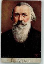 Tucks Oilette Nr.298 sign. Quinnell Brahms, J. Künstlerkarte